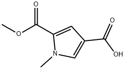 1H-Pyrrole-2,4-dicarboxylic acid, 1-methyl-, 2-methyl ester Structure