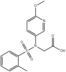 Glycine, N-(6-methoxy-3-pyridinyl)-N-[(2-methylphenyl)sulfonyl]- 구조식 이미지