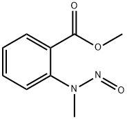 Benzoic acid, 2-(methylnitrosoamino)-, methyl ester 구조식 이미지