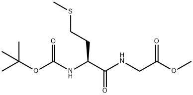 Glycine, N-[(1,1-dimethylethoxy)carbonyl]-L-methionyl-, methyl ester Structure