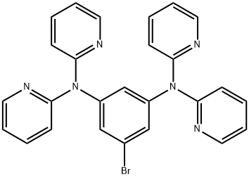 1,3-Benzenediamine, 5-bromo-N1,N1,N3,N3-tetra-2-pyridinyl- Structure