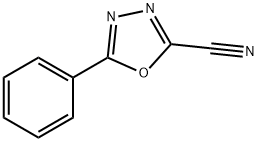 5-phenyl-1,3,4-oxadiazole-2-carbonitrile 구조식 이미지