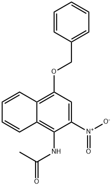 Acetamide, N-?[2-?nitro-?4-?(phenylmethoxy)?-?1-?naphthalenyl]?- 구조식 이미지