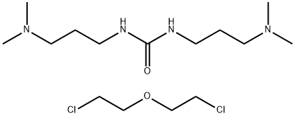 N,N'-비스[3-(디메틸아미노)프로필]우레아와 1,1'-옥시비스[2-클로로에탄]의 중합체 구조식 이미지