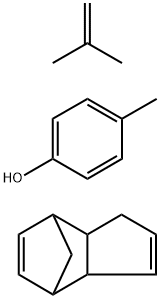 4-메틸페놀, 디사이클로펜타디엔과 아이소뷰틸렌과의 반응 생성물 구조식 이미지