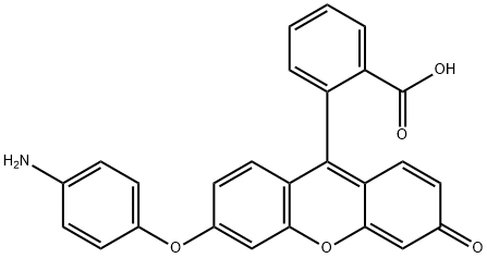 Benzoic acid, 2-[6-(4-aminophenoxy)-3-oxo-3H-xanthen-9-yl]- Structure