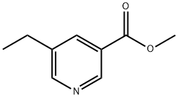 3-Pyridinecarboxylic acid, 5-ethyl-, methyl ester 구조식 이미지
