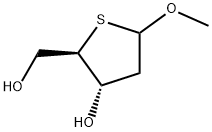 D-erythro-Pentofuranoside, methyl 2-deoxy-4-thio- Structure