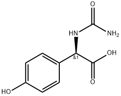 N-carbamyl-D-p-hydroxyphenylglycine Structure