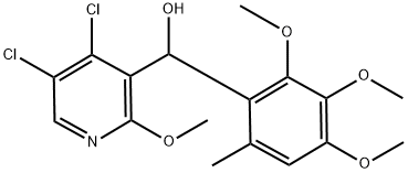 4,5-Dichloro-2-methoxy-α-(2,3,4-trimethoxy-6-methylphenyl)-3-pyridinemethanol Structure