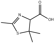 4-Thiazolecarboxylic acid, 4,5-dihydro-2,5,5-trimethyl- 구조식 이미지