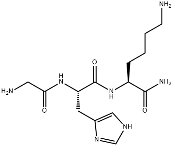 L-Lysinamide, glycyl-L-histidyl- (9CI) Structure