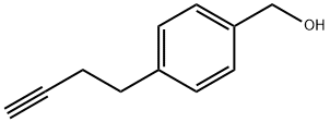 Benzenemethanol, 4-(3-butyn-1-yl)- Structure