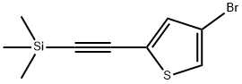 Thiophene, 4-bromo-2-[2-(trimethylsilyl)ethynyl]- Structure