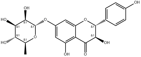 Aromadendrin 7-O-rhamnoside 구조식 이미지