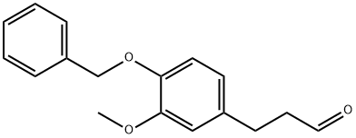 Benzenepropanal, 3-methoxy-4-(phenylmethoxy)- Structure