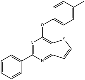 Thieno[3,2-d]pyrimidine, 4-(4-methylphenoxy)-2-phenyl- Structure