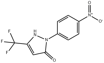 2-(4-nitrophenyl)-5-(trifluoromethyl)-1,2-dihydro-3H-pyrazol-3-one Structure