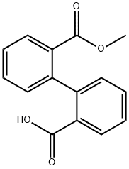 1,1'-Biphenyl-2,2'-dicarboxylic acid 2-methyl ester Structure