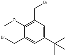 Benzene, 1,3-bis(bromomethyl)-5-(1,1-dimethylethyl)-2-methoxy- Structure