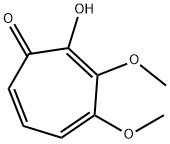 2,4,6-Cycloheptatrien-1-one, 2-hydroxy-3,4-dimethoxy- Structure