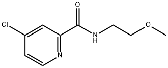 4-chloro-N-(2-methoxyethyl)pyridine-2-carboxamide 구조식 이미지