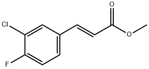 2-Propenoic acid, 3-(3-chloro-4-fluorophenyl)-, methyl ester, (2E)- Structure