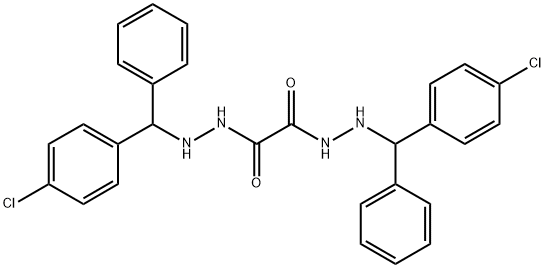 1-N',2-N'-bis[(4-chlorophenyl)-phenylmethyl]ethanedihydrazide 구조식 이미지