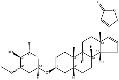 Oleandrin,anhydro-16-deacetyl- 구조식 이미지