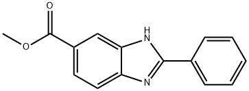 1H-Benzimidazole-6-carboxylic acid, 2-phenyl-, methyl ester Structure