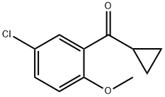 (5-Chloro-2-methoxyphenyl)(cyclopropyl)methanone Structure