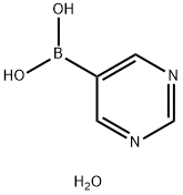 피리미딘-5-붕소산반수화물 구조식 이미지