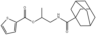 1-(adamantane-1-carboxamido)propan-2-yl thiophene-2-carboxylate Structure