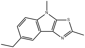 4H-Thiazolo[5,4-b]indole,7-ethyl-2,4-dimethyl-(9CI) Structure