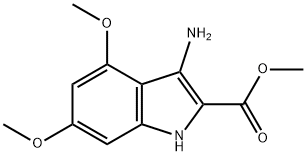 methyl 3-amino-4,6-dimethoxy-1{H}-indole-2-carboxylate Structure