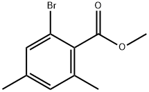 Benzoic acid, 2-bromo-4,6-dimethyl-, methyl ester Structure