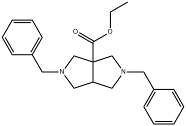 Pyrrolo[3,4-c]pyrrole-3a(1H)-carboxylic acid, hexahydro-2,5-bis(phenylmethyl)-, ethyl ester Structure