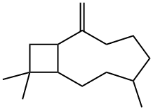 Bicyclo[7.2.0]undecane, 6,10,10-trimethyl-2-methylene- Structure