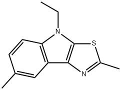 4H-Thiazolo[5,4-b]indole,4-ethyl-2,7-dimethyl-(9CI) Structure