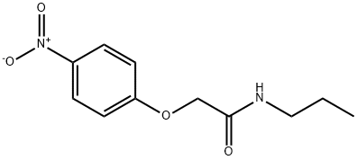 2-(4-nitrophenoxy)-N-propylacetamide 구조식 이미지