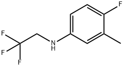 Benzenamine, 4-fluoro-3-methyl-N-(2,2,2-trifluoroethyl)- Structure