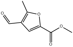 2-Furancarboxylic acid, 4-formyl-5-methyl-, methyl ester Structure