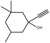 Cyclohexanol, 1-ethynyl-3,3,5-trimethyl- 구조식 이미지