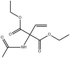 Propanedioic acid, 2-(acetylamino)-2-ethenyl-, 1,3-diethyl ester 구조식 이미지