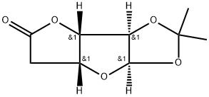 5-Deoxy-1,2-O-(1-methylethylidene)-alpha-D-xylo-hexofuranuronic acid gamma-lactone 구조식 이미지