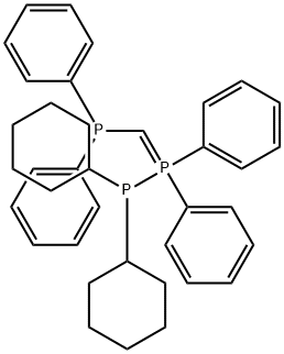 Phosphorane, (dicyclohexylphosphino)[(diphenylphosphino)methylene]diphenyl- (9CI) 구조식 이미지