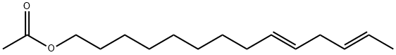 9,12-Tetradecadien-1-ol, acetate, (9E,12E)- (9CI) 구조식 이미지