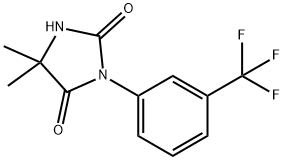 5,5-Dimethyl-3-(3-(trifluoromethyl)phenyl)imidazolidine-2,4-dione Structure