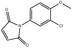 1H-Pyrrole-2,5-dione, 1-(3-chloro-4-methoxyphenyl)- 구조식 이미지