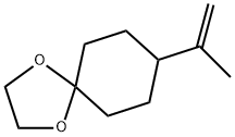 1,4-Dioxaspiro[4.5]decane, 8-(1-methylethenyl)- 구조식 이미지